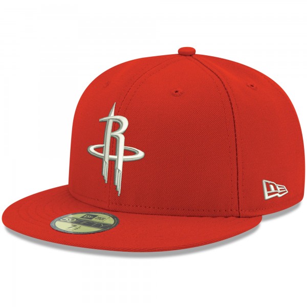 Бейсболка Houston Rockets New Era Official Team Color 59FIFTY - Red - официальный мерч NBA