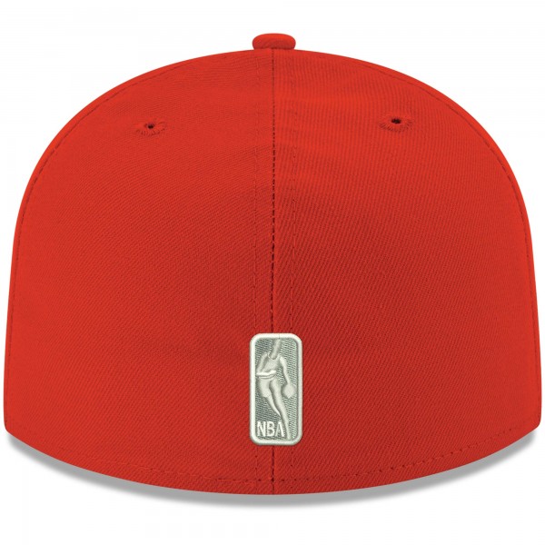 Бейсболка Houston Rockets New Era Official Team Color 59FIFTY - Red - официальный мерч NBA
