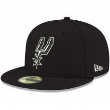 Бейсболка San Antonio Spurs New Era Official Team Color 59FIFTY - Black