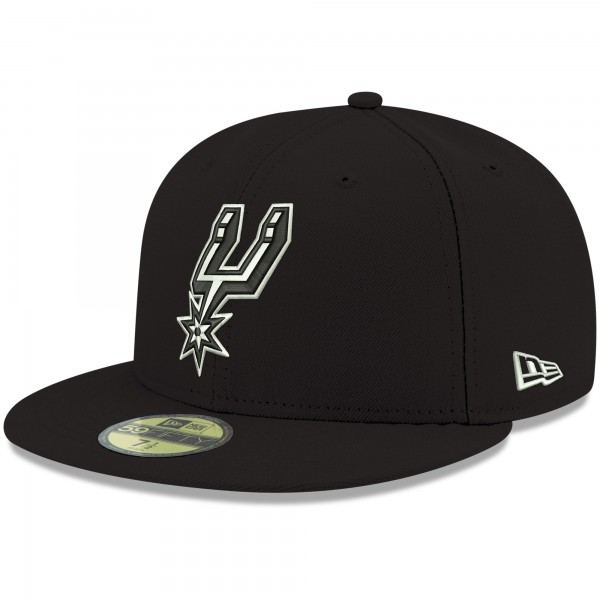 Бейсболка San Antonio Spurs New Era Official Team Color 59FIFTY - Black - официальный мерч NBA