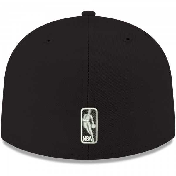 Бейсболка San Antonio Spurs New Era Official Team Color 59FIFTY - Black - официальный мерч NBA