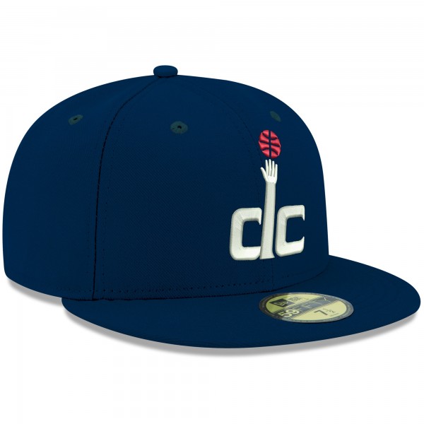 Бейсболка Washington Wizards New Era Official Team Color 59FIFTY - Navy - официальный мерч NBA