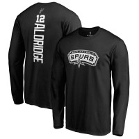Футболка с длинным рукавом LaMarcus Aldridge San Antonio Spurs Backer Name & Number - Black