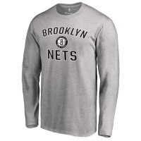 Футболка с длинным рукавом Brooklyn Nets Victory Arch - Ash