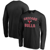 Футболка с длинным рукавом Chicago Bulls Black Victory Arch