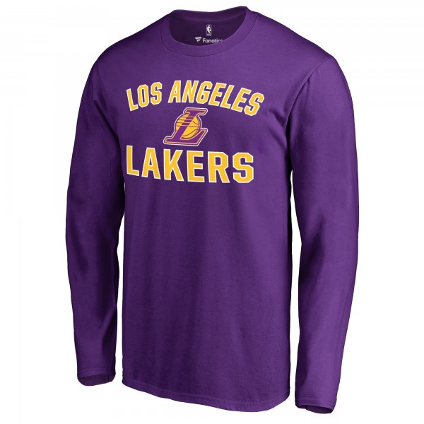 Футболка с длинным рукавом Los Angeles Lakers Victory Arch - Purple