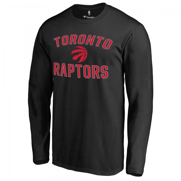 Toronto Raptors Black Victory Arch Long Sleeve T-Shirt
