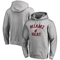 Miami Heat Ash Victory Arch Pullover Hoodie