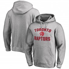 Toronto Raptors Ash Victory Arch Pullover Hoodie