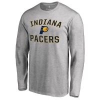 Indiana Pacers Ash Victory Arch Long Sleeve T-Shirt