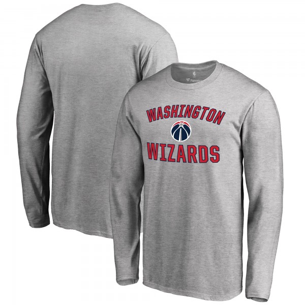 Футболка с длинным рукавом Washington Wizards Victory Arch - Ash