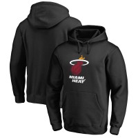 Miami Heat Black Primary Logo Pullover Hoodie