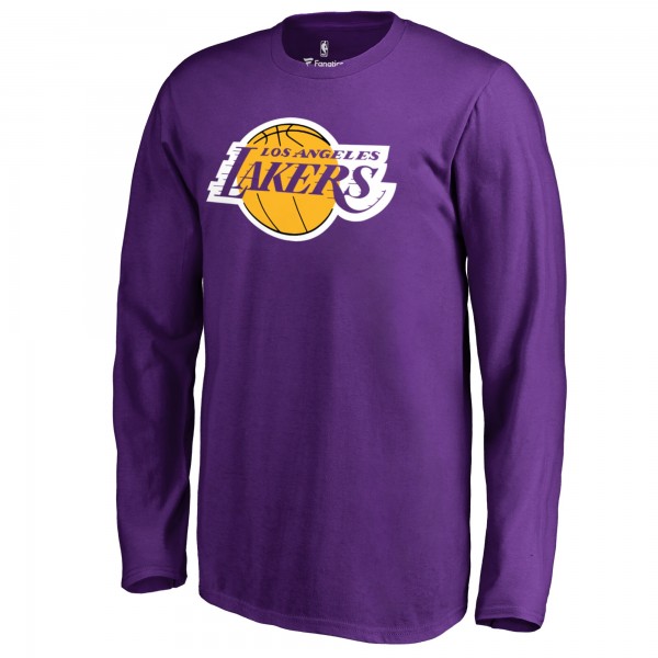 Футболка с длинным рукавом Los Angeles Lakers Primary Logo II - Purple
