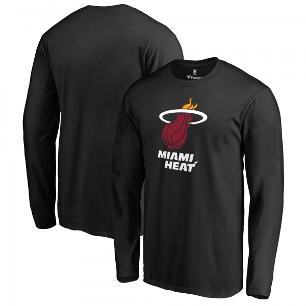 Футболка с длинным рукавом Miami Heat Primary Logo - Black