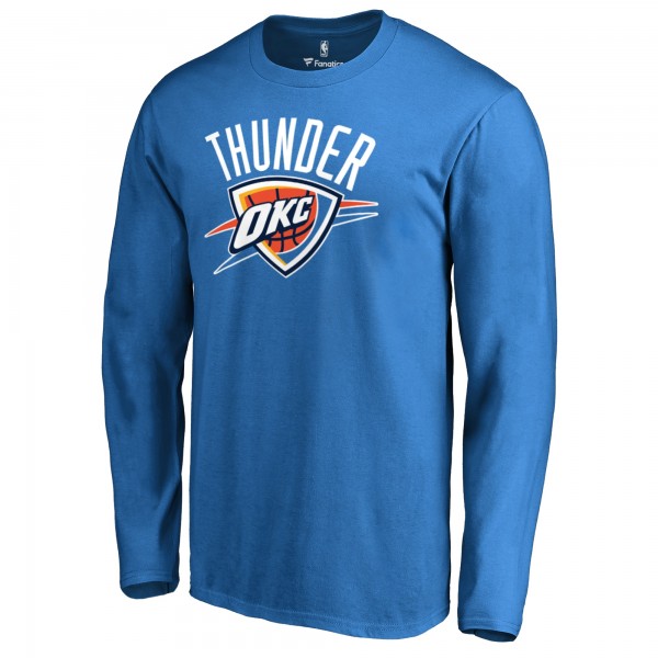 Футболка с длинным рукавом Oklahoma City Thunder Primary Logo - Blue
