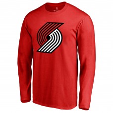 Футболка с длинным рукавом Portland Trail Blazers Primary Logo - Red