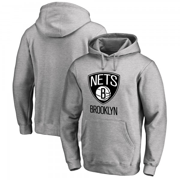Толстовка Brooklyn Nets Primary Logo - Heather Gray