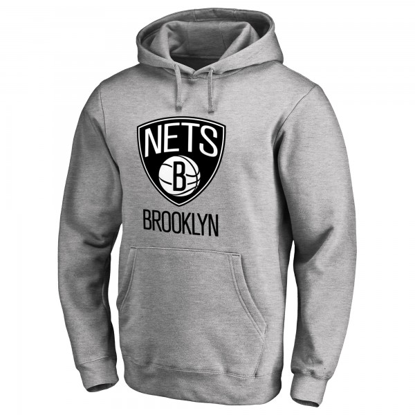 Толстовка Brooklyn Nets Primary Logo - Heather Gray