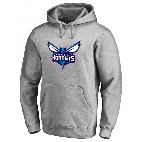 Толстовка Charlotte Hornets Heather Gray Primary Logo