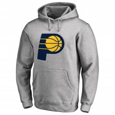Indiana Pacers Heather Gray Primary Logo Pullover Hoodie