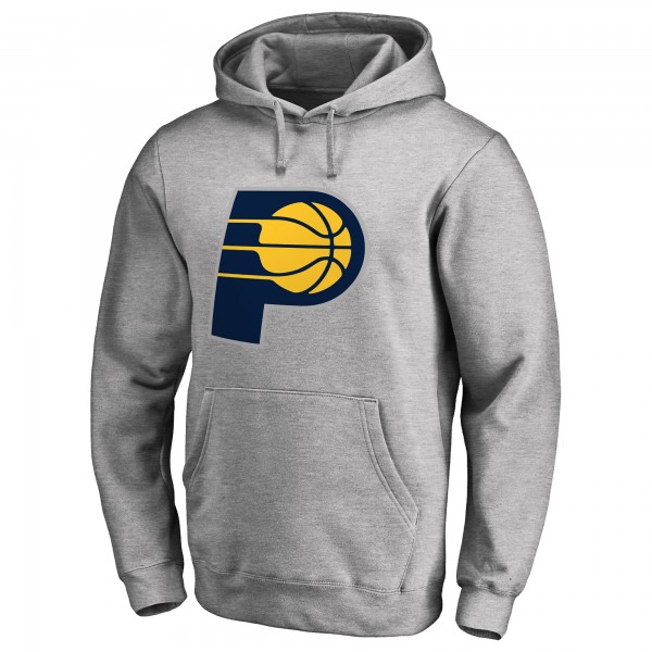 Indiana Pacers Heather Gray Primary Logo Pullover Hoodie