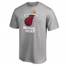 Miami Heat Primary Logo T-Shirt - Heathered Gray