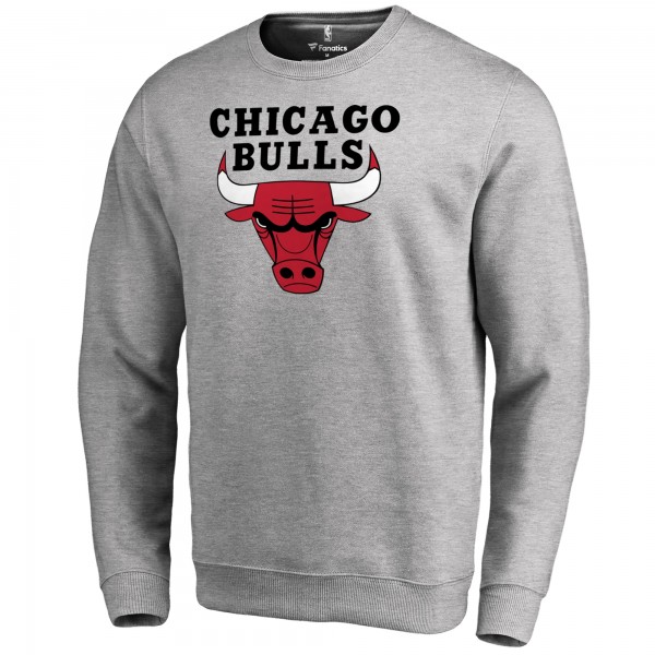 Кофта Chicago Bulls Primary Logo - Heathered Gray