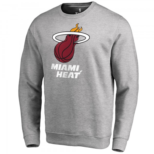 Кофта Miami Heat Primary Logo - Heathered Gray