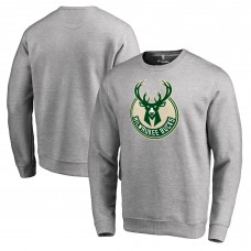Milwaukee Bucks Primary Logo Sweatshirt - Heathered Gray