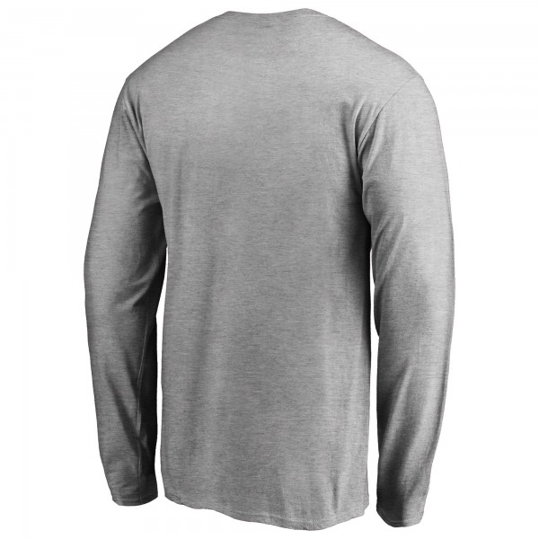 Футболка с длинным рукавом LA Clippers Primary Logo - Heather Gray