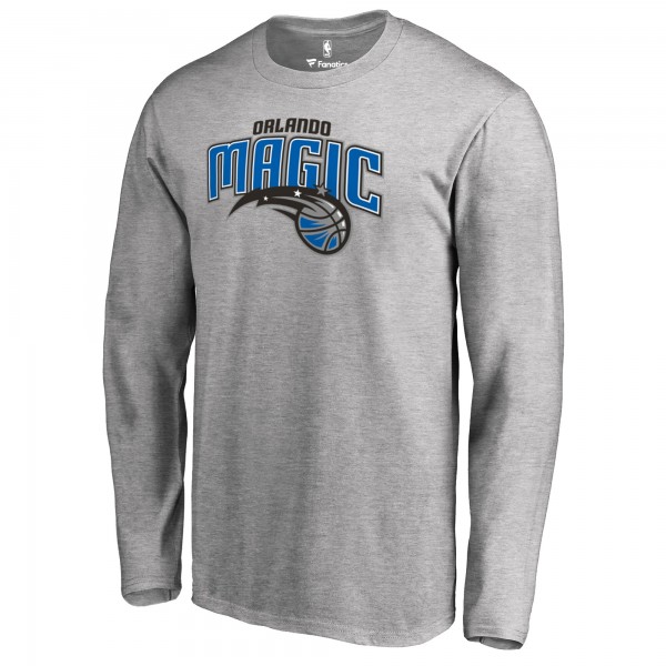 Футболка с длинным рукавом Orlando Magic Primary Logo - Heather Gray