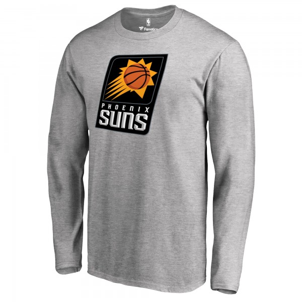 Футболка с длинным рукавом Phoenix Suns Primary Logo - Heather Gray