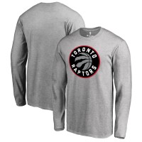 Футболка с длинным рукавом Toronto Raptors Primary Logo - Heather Gray