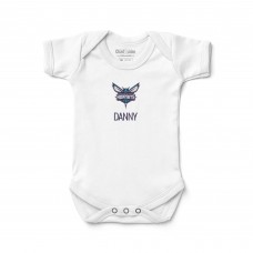 Малышам Charlotte Hornets White Personalized Bodysuit
