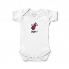 Малышам Miami Heat White Personalized Bodysuit