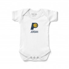 Малышам Indiana Pacers White Personalized Bodysuit