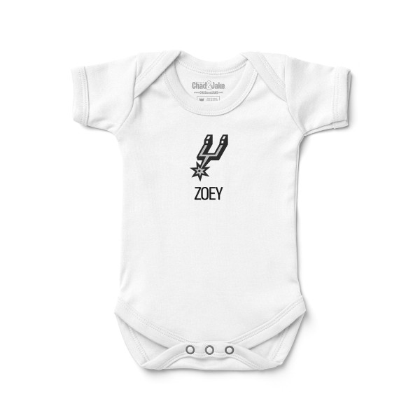 Детская Именная San Antonio Spurs White Bodysuit