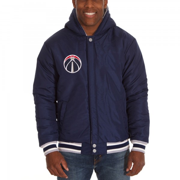 Куртка двусторонняя флисовая Washington Wizards JH Design Two-Tone - Navy/Gray