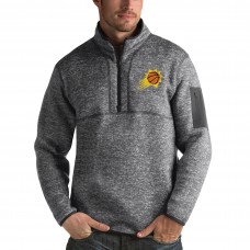 Кофта на короткой молнии Phoenix Suns Antigua Fortune - Heathered Black