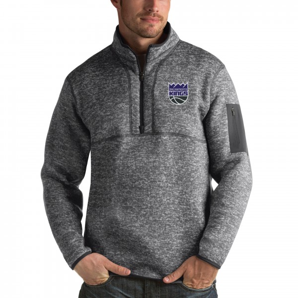 Кофта Sacramento Kings Antigua Fortune - Heathered Black