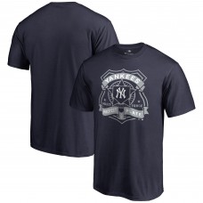 New York Yankees Navy Police Badge T-Shirt
