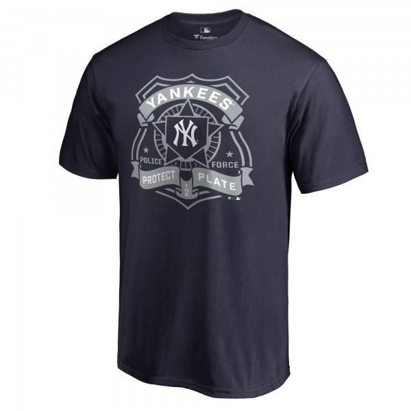 New York Yankees Navy Police Badge T-Shirt