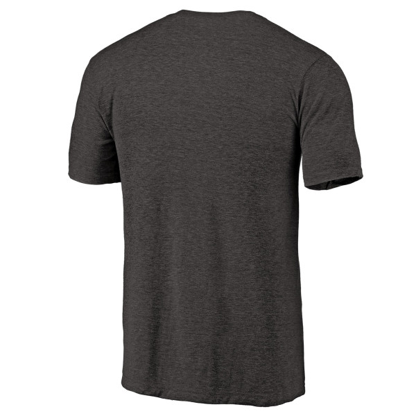 Футболка San Antonio Spurs Heather Black Distressed Team Logo Tri-Blend
