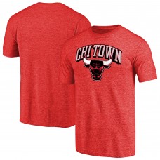 Футболка Chicago Bulls Red Hometown Collection Chi Town Tri-Blend