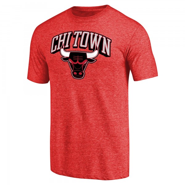Футболка Chicago Bulls Red Hometown Collection Chi Town Tri-Blend