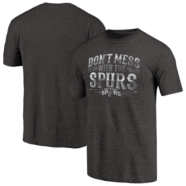 Футболка San Antonio Spurs Black Hometown Collection Step Back Tri-Blend