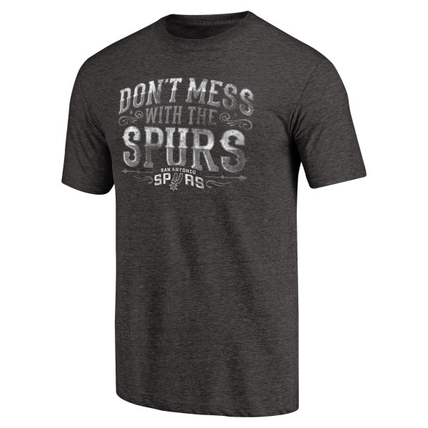 Футболка San Antonio Spurs Black Hometown Collection Step Back Tri-Blend