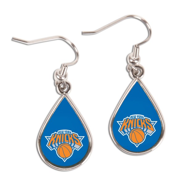 Серьги New York Knicks WinCraft Tear Drop Dangle
