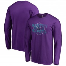 Футболка с длинным рукавом Charlotte Hornets Purple Hometown Collection The Nest