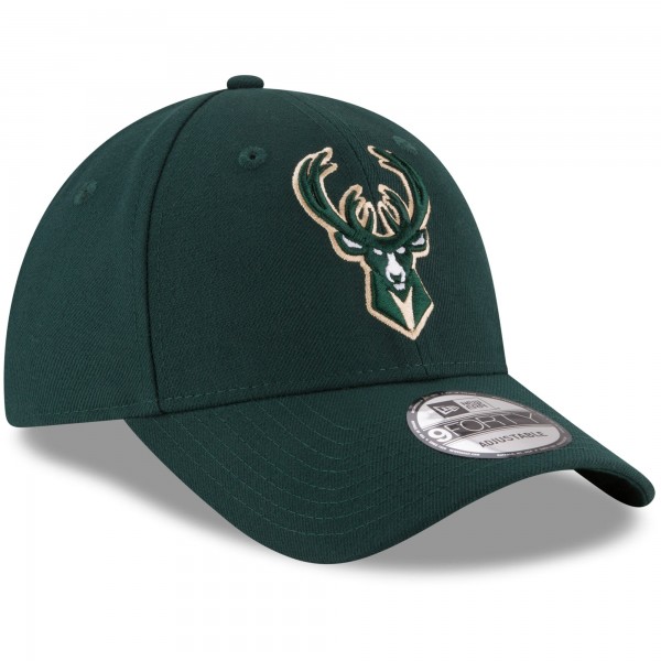Бейсболка Milwaukee Bucks New Era Official Team Color 9FORTY - Hunter Green